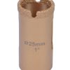 děrovka s diamantovým zrnem 25mm (se závitem 1/2" 20UNF)