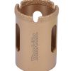 děrovka s diamantovým zrnem 35mm (se závitem 5/8" 18UNF a otvory)