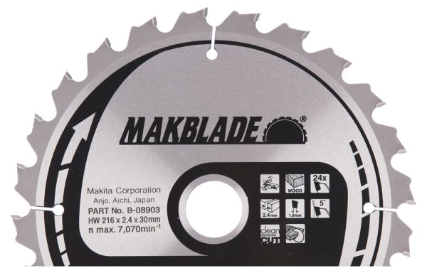 kotouč pilový dřevo MAKBLADE 216x2.4x30mm 24Z = new B-32714