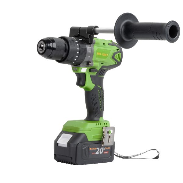 Aku vrtací šroubovák s příklepem Procraft SPA18BL Brushless se sadou bitů DBS-101 - Image 4