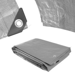 Plachta Procraft ST2x2 200g/m2 nepromokavá s oky 2x2 m stříbrná