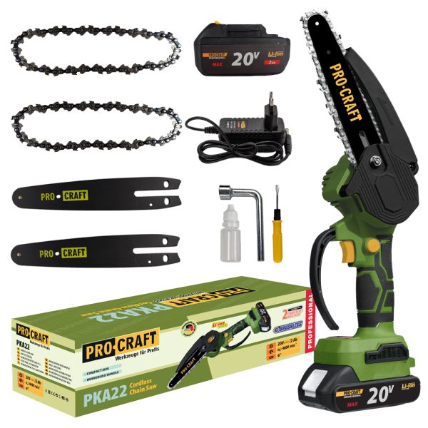 Aku ruční pilka Procraft PKA22 1 baterie 20V 2Ah, nabíječka