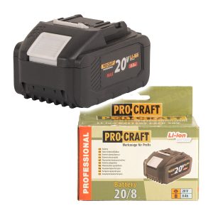 Baterie akumulátorová 20V Li-ion, 8000mAh Procraft 20/8