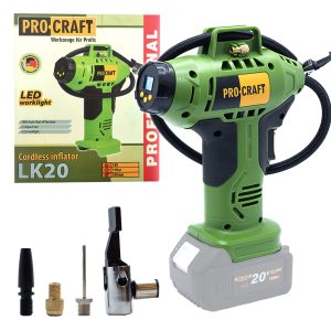 Aku kompresor Procraft LK20 bez akumulátoru a nabíječky
