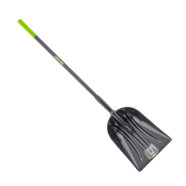 Lopata na sníh a obilí 36,5 cm plastová se sklolaminátovou násadou dlouhá 150cm Procraft GPS-1500 - Image 3