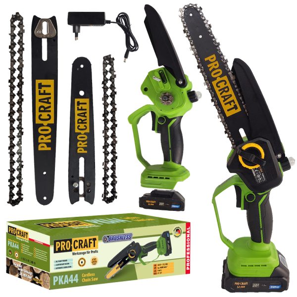 Aku ruční pilka Procraft PKA44 Bruschless s baterií 1,5 Ah