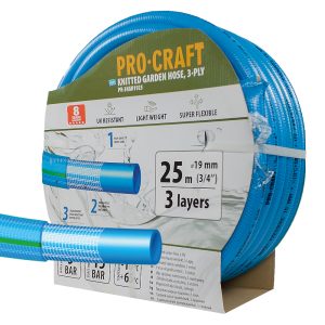 Modrá zahradní hadice Procraft PR-3KGH1925 3 vrstvy, 3/4" 25 m