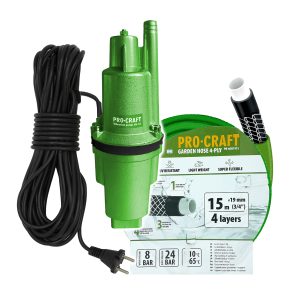 Vibrační čerpadlo Procraft SVN-18 sada s hadicí 15m 3/4" PR-4GH1915