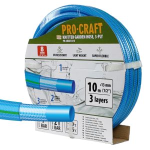Modrá zahradní hadicí Procraft PR-3KGH1310F