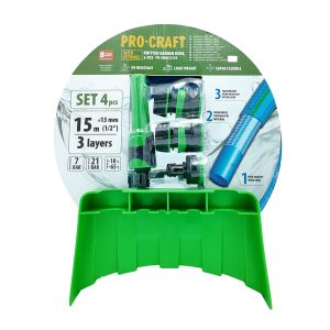 Modrá zahradní hadicí Procraft PR-3KGH1315F