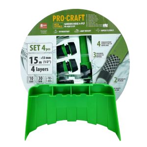 Zelená zahradní hadicí Procraft PR-4GH1315F