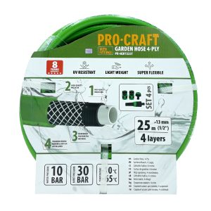 Zelená zahradní hadicí Procraft PR-4GH1325F