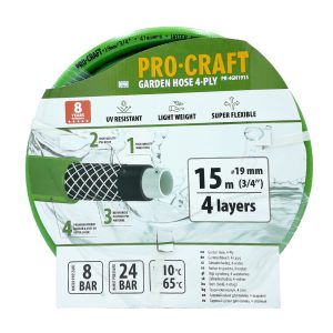 Zelená zahradní hadicí Procraft PR-4GH1915