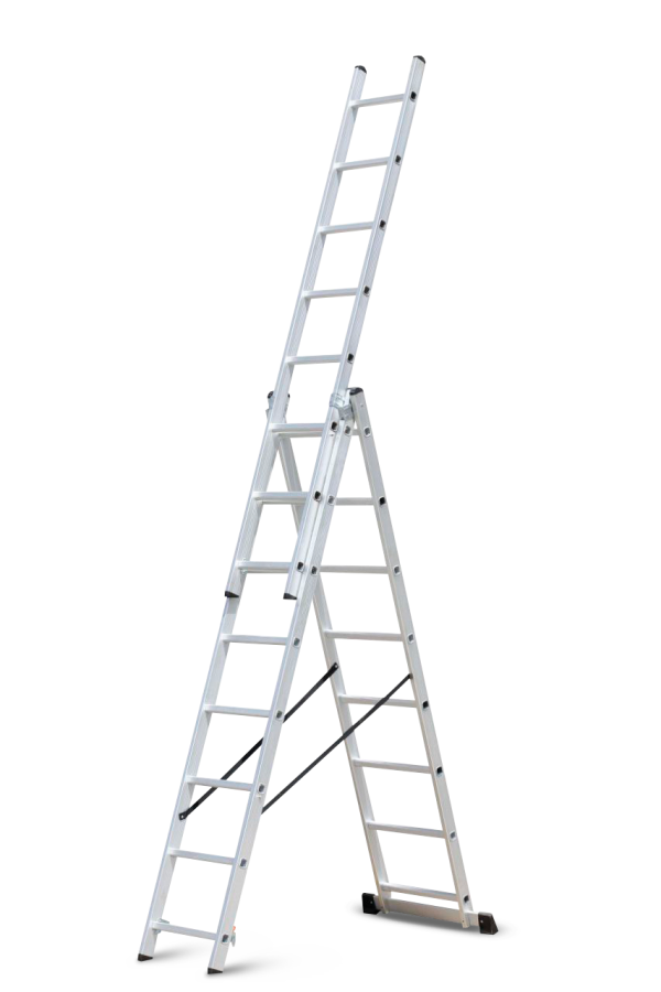 Žebřík hliníkový třídílný 3x6 Procraft PLA3.340