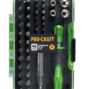 46dílná sada bitů Procraft SS-46, S2