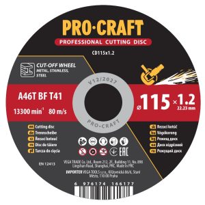 Řezný kotouč Procraft CD115x1.2