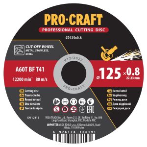 Řezný kotouč Procraft CD125x0.8