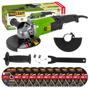 Bruska úhlová Procraft PW2200ES + 10x řezný kotouč CD180x1.6