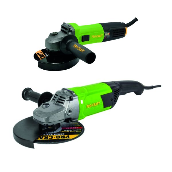 Sada bruska úhlová 125mm Procraft PW1050 a bruska úhlová 230mm Procraft PW2650