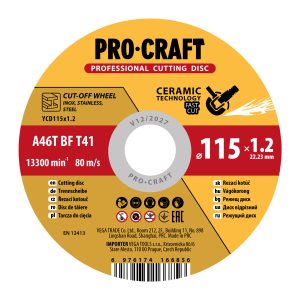 Keramický řezný kotouč Procraft YСD115x1.0