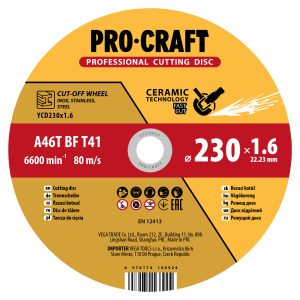 Keramický řezný kotouč Procraft YСD230x1.6