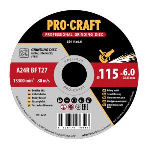 Brusný kotouč na kov Procraft GD115x6.0