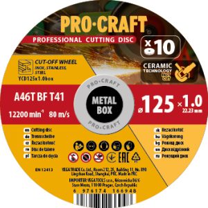 Sada řezných kotoučů Procraft YСD125x1.0b