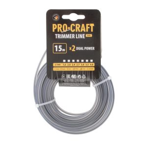 Struna žací (s výstuhou) (2.7mm) (15m) čtverec PROCRAFT KV/J-2.7/15