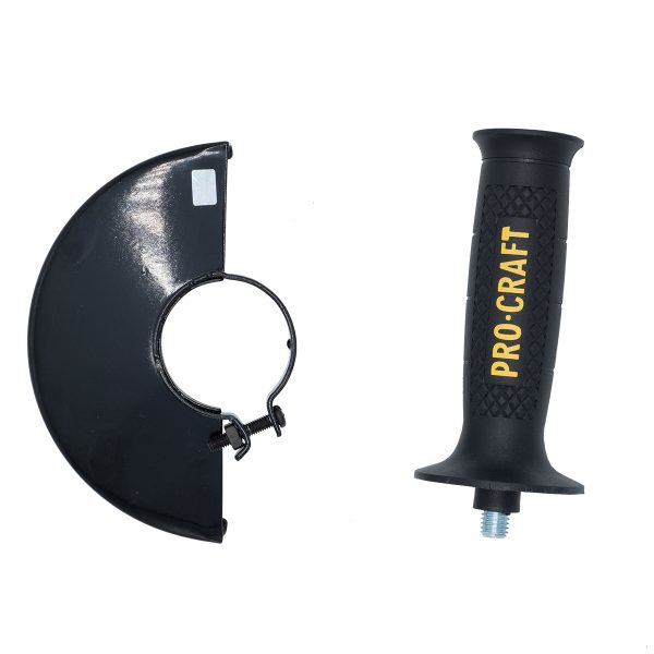 Bruska úhlová Procraft PW1050 + rychloupínací matice, 10x řezný kotouč, 2x lamelový kotouč - Image 26