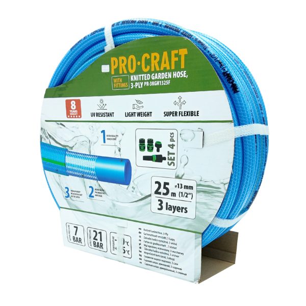 Modrá zahradní hadicí Procraft PR-3KGH1325F - Image 2