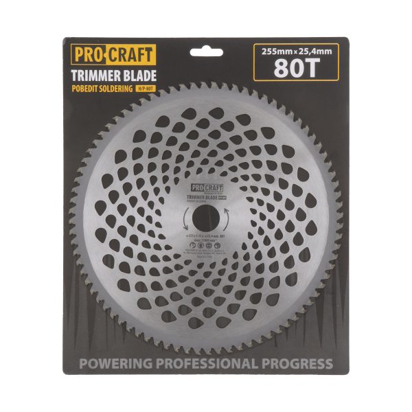Nůž křovinořezu (kotouč) (D255*25.4)  80T PROCRAFT - Image 3