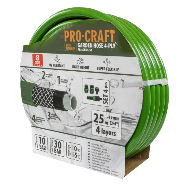 Zelená zahradní hadicí Procraft PR-4GH1925F - Image 3