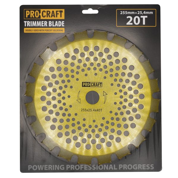 Nůž křovinořezu (kotouč) (D255*25.4) 40Т  (oboustranný) (gold) PROCRAFT - Image 4