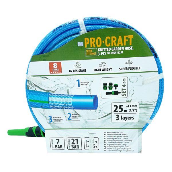 Modrá zahradní hadicí Procraft PR-3KGH1325F - Image 3