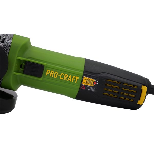 Bruska úhlová Procraft PW1050 + rychloupínací matice, 10x řezný kotouč, 2x lamelový kotouč - Image 6