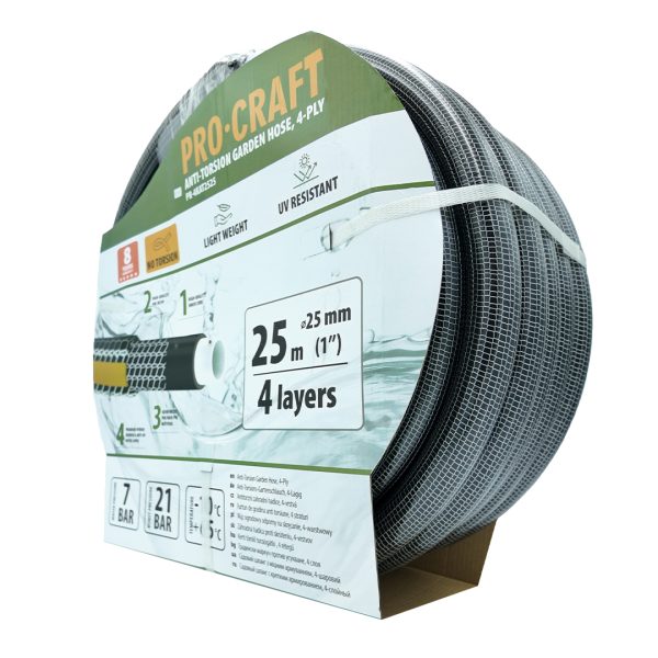Černo-žlutá zahradní hadicí Procraft PR-4KAT2525 - Image 3