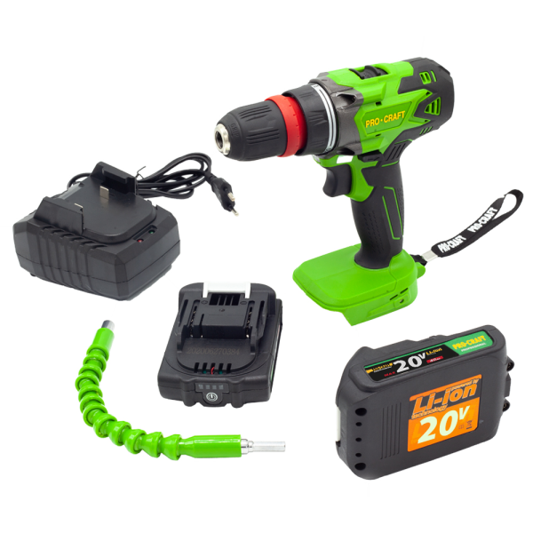 Procraft aku sada nářadí 20V 6dílů 2 x baterie 2.0Ah s nabíječkou - Image 15