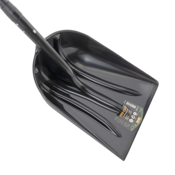 Lopata na sníh a obilí 36,5cm plastová se sklolaminátovou násadou krátká 115cm Procraft GPS-1150 - Image 3