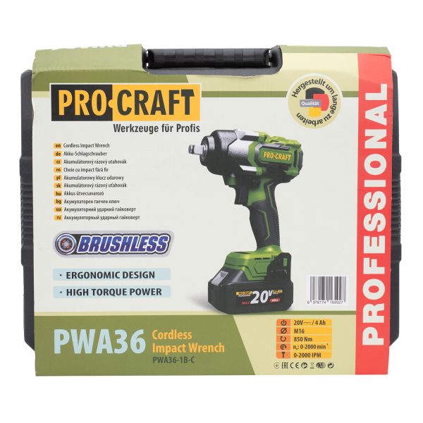 Aku rázový utahovák Procraft PWA36 - Image 12