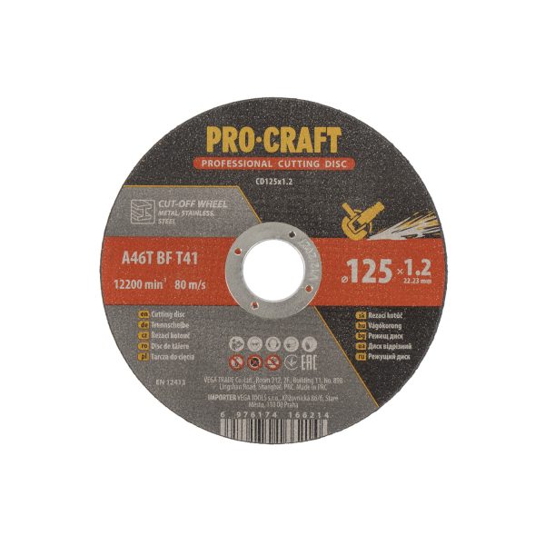 Sada řezných kotoučů Procraft CD125x1.2b - Image 2