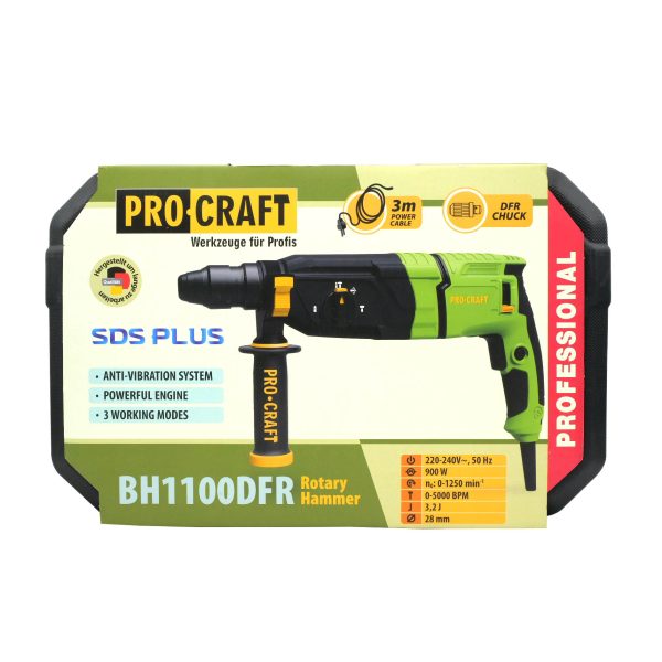 Kombinované vrtací a sekací kladivo Procraft BH1100 DFR - Image 18