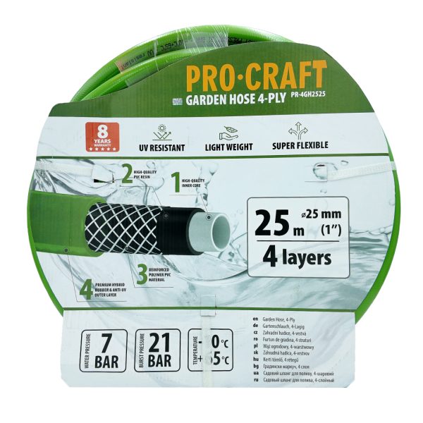 Zelená zahradní hadicí Procraft PR-4GH2525 - Image 2