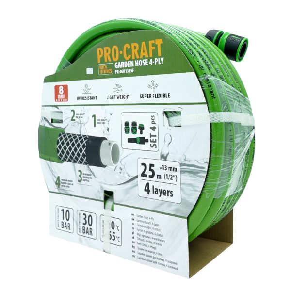 Zelená zahradní hadicí Procraft PR-4GH1325F - Image 3