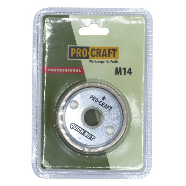 Bruska úhlová Procraft PW1200ES + rychloupínací matice RM14, 10x řezný kotouč CD125x1.0b v boxu - Image 9