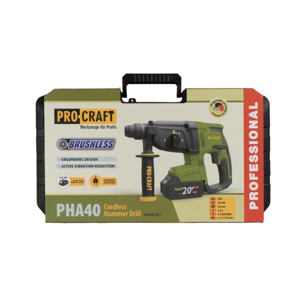 Aku vrtací kladivo  Procraft PHA40 - Image 19