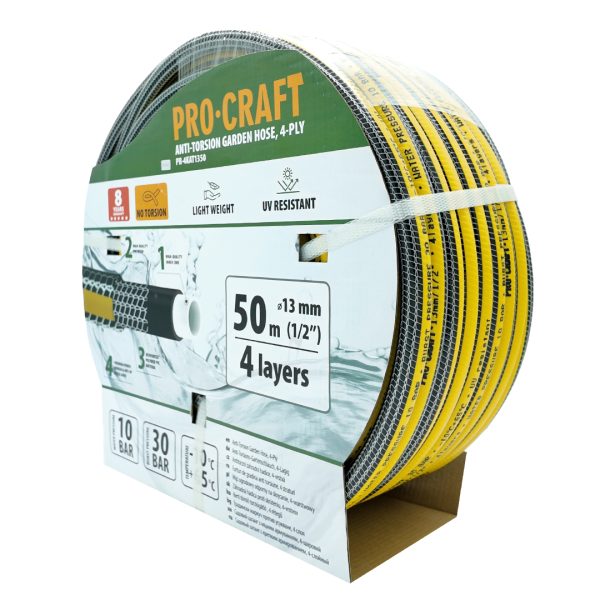 Černo-žlutá zahradní hadicí Procraft PR-4KAT1350 - Image 3