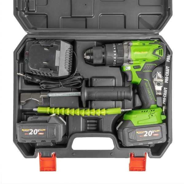 Aku vrtací šroubovák s příklepem Procraft SPA18BL Brushless se sadou bitů DBS-101 - Image 9