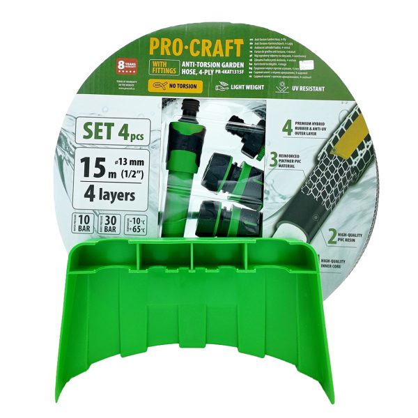 Černo-žlutá zahradní hadicí Procraft PR-4KAT1315F - Image 2