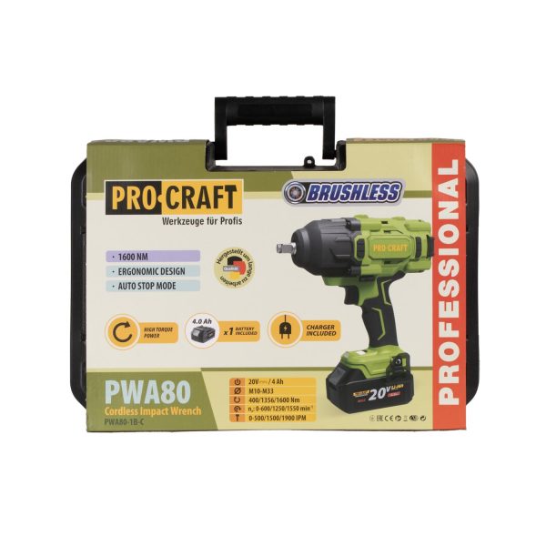 Aku rázový utahovák Procraft PWA80 1b - Image 20