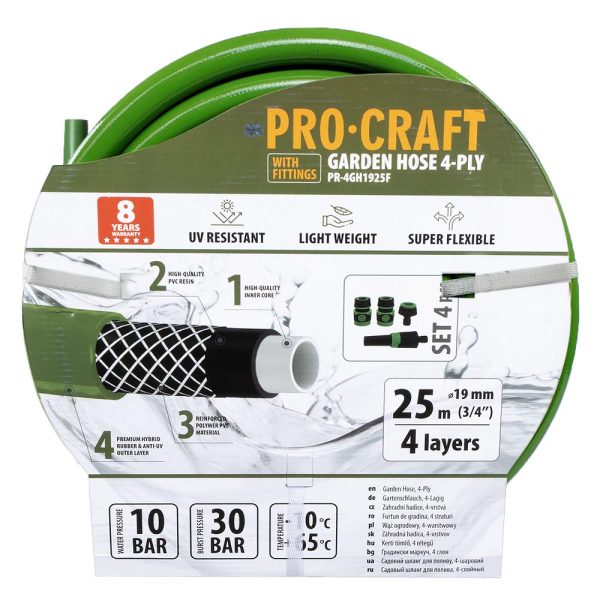 Zelená zahradní hadicí Procraft PR-4GH1925F - Image 2